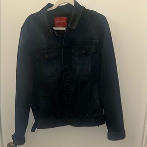 GUESS Men's Black Denim Jacket